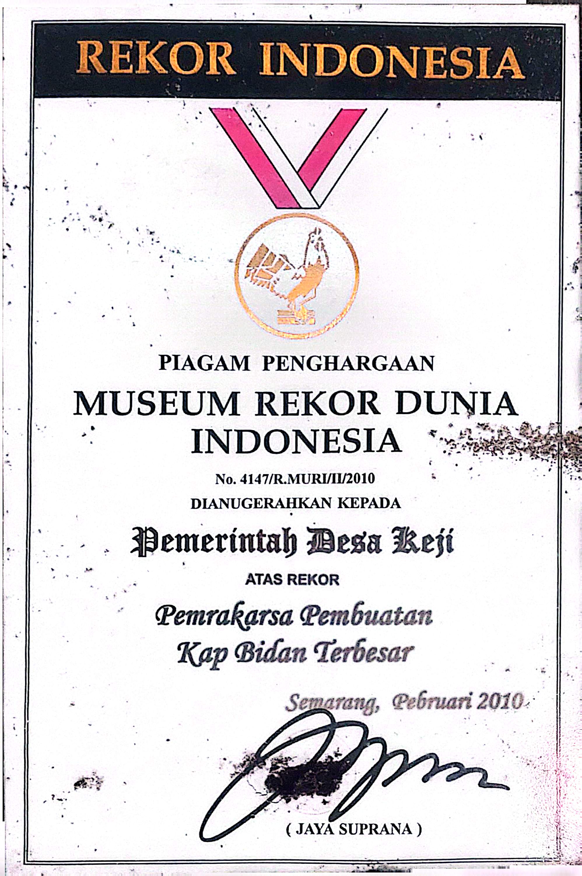 Dokumentasi Pemrakasa dan Pembuatan Kap Bidan Terbesar