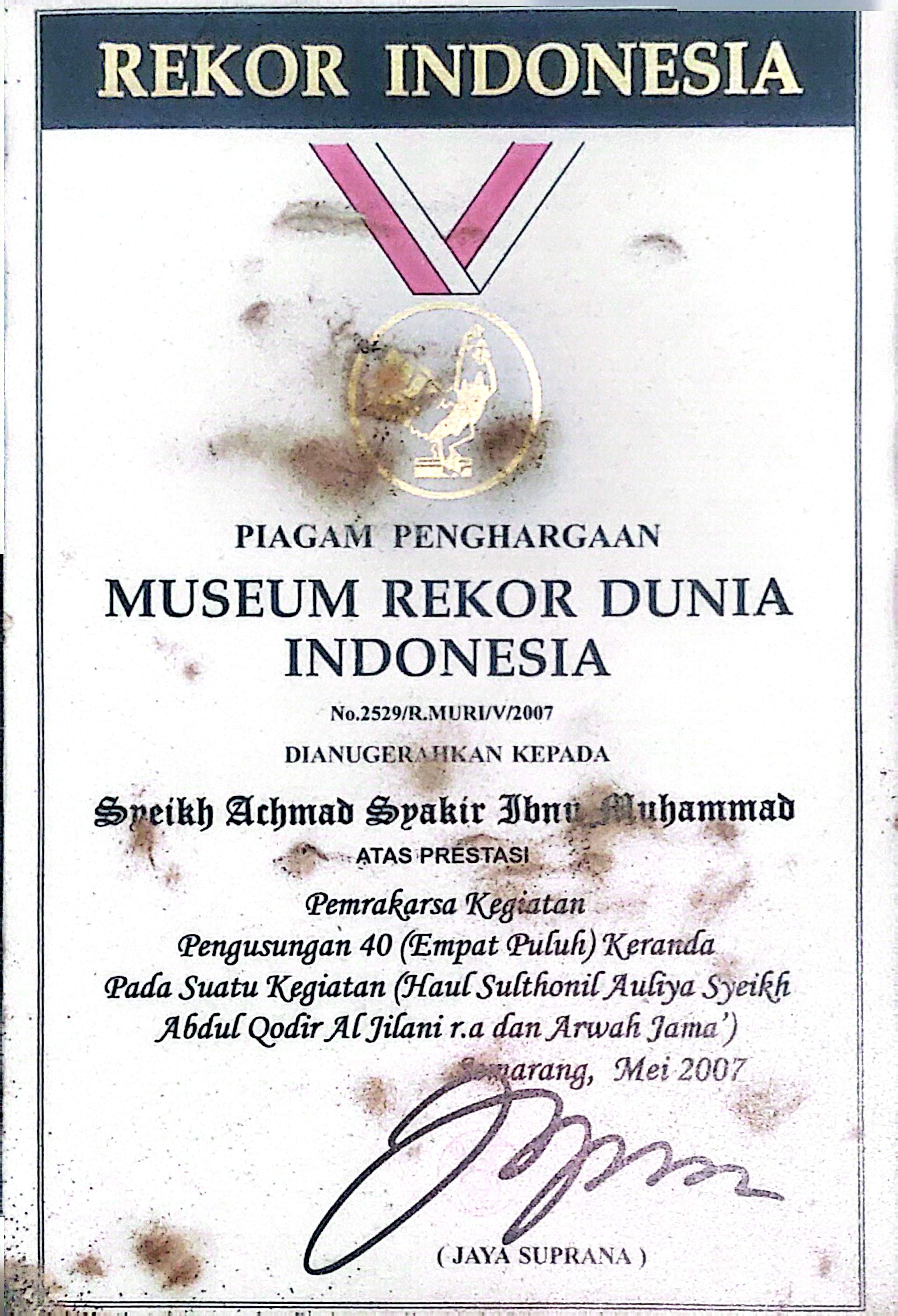 Dokumentasi Pemrakasa Kegiatan Pengusungan 40 (Empat Puluh) Keranda Pada Suatu Kegiatan (Haul Sulthonil Auliya Syrikh Abdul Qodir Al Jilani r.a dan Arwah Jama')